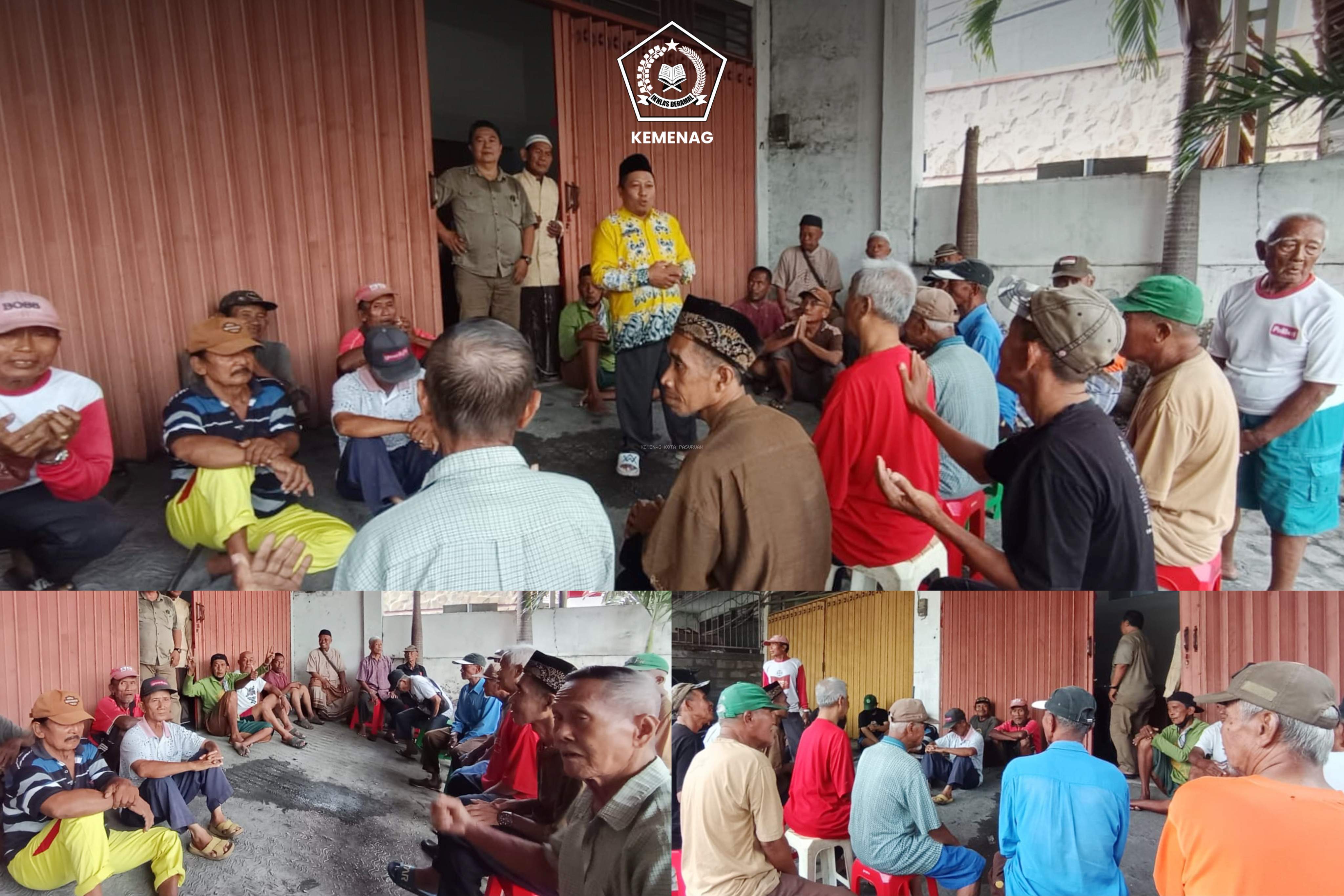 Dakwah Komunitas Kemenag Kota Pasuruan dan Klinik Al Aziz Hadirkan Ketenangan Hati bagi Kaum Rentan