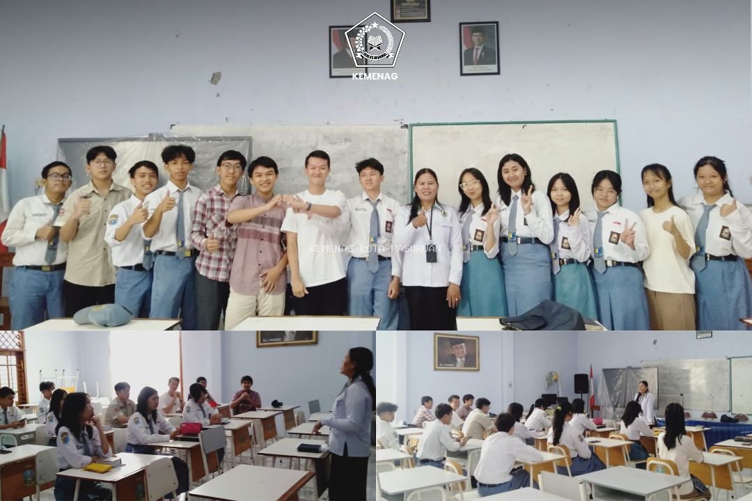 Penyuluh Agama Kristen Kemenag Kota Pasuruan Berikan Pembinaan Rohani di SMAN 1 Kota Pasuruan