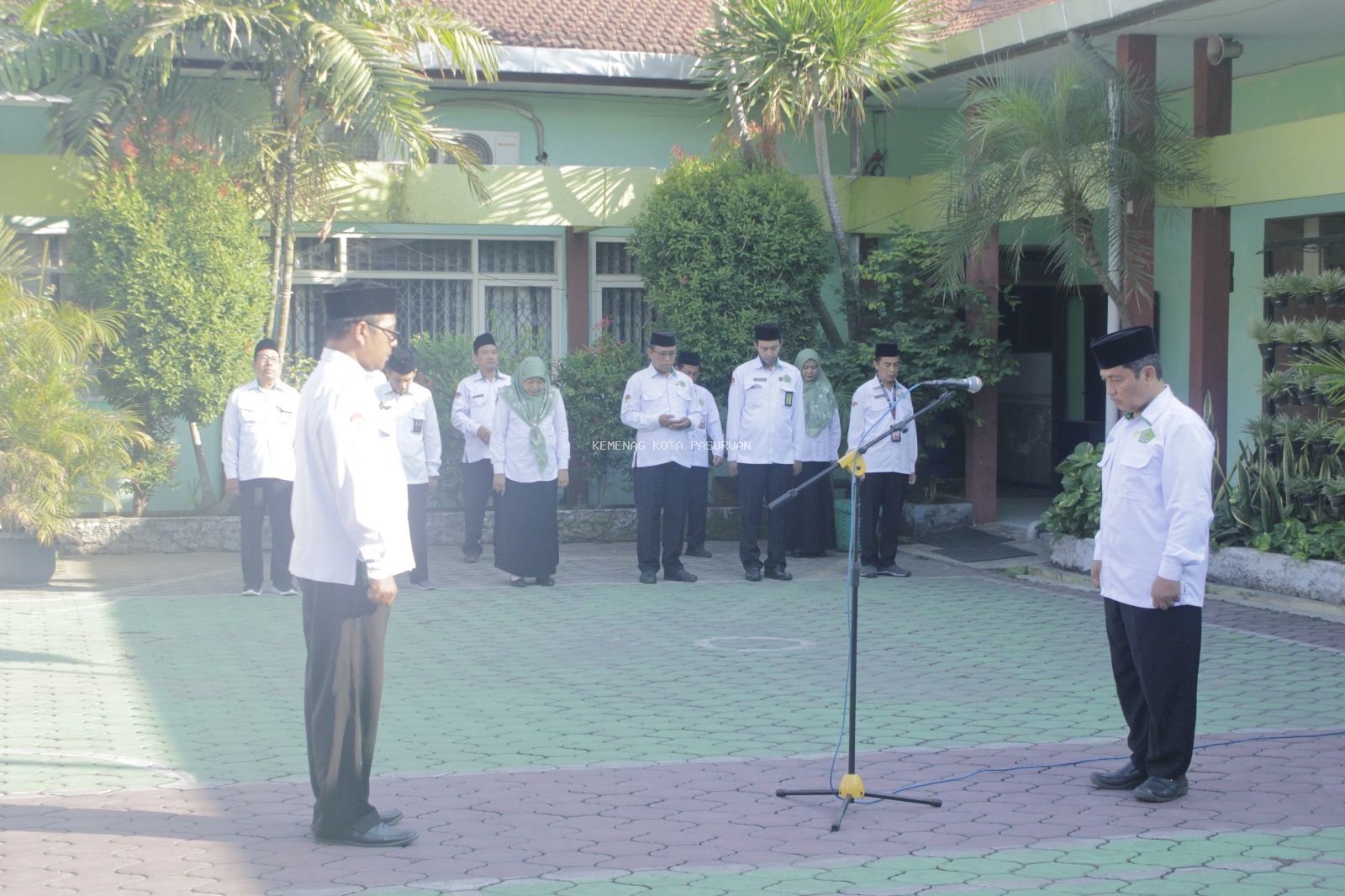 Apel Pagi, Kasi Pendma Ajak ASN Kemenag Kota Pasuruan Terus Bertumbuh, Melayani, dan Berdampak